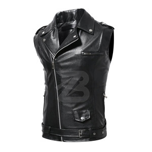 Nouvelle Veste en Cuir PU pour Homme Coupe Slim Style Moto Décontracté Confortable Doux Imperméable Réversible Tendance Urbaine - Product Image 1