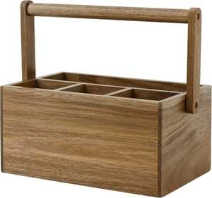 Organisateur de couverts en bambou pour tiroir, plateau de rangement pour ustensiles de cuisine, séparateur pour cuillères, fourchettes et couteaux, organisateur de couverts en bois - Product Image 6