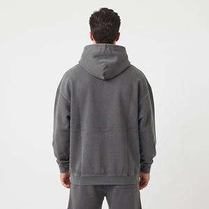 Sweat-shirt à capuche surdimensionné pour homme en molleton de coton épais, streetwear, logo personnalisé, sweat-shirt à capuche décontracté de haute qualité - Product Image 4