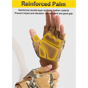 Guantes Tácticos Personalizados sin Dedos para Tiro, Caza y Fitness, Fabricante - Product Image 2