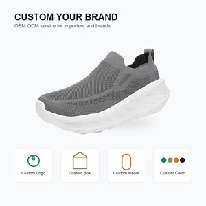 Nouvelles Chaussures de Marche Orthopédiques 2026 pour Seniors à Bout Large, Tricot Extensible Extra Large, Antidérapantes et Respirantes, Baskets OEM ODM - Product Image 5