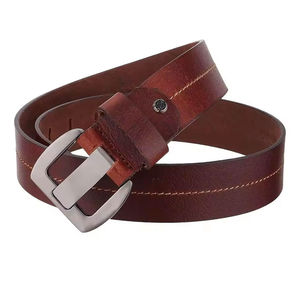 Ceinture en cuir véritable pour homme ELLIPSE INDUSTRY, logo personnalisé, légère, imperméable, boucle en acier durable, décontractée, 3,5 cm - Product Image 1