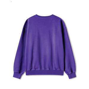 Sudadera de cuello alto 100% algodón oversize con logo personalizado y hombros caídos para hombre - Product Image 3