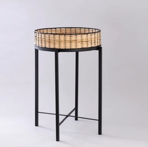 Modern Black <b>Iron</b> Side <b>Table</b> Timeless Metal End <b>Table</b> For Sofa Living Room Bedroom Office Entryway Patio And Interior Decoration - Product Image 4