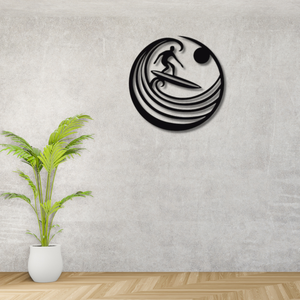 Art mural en métal ondulé rond, le meilleur art mural en métal pour la décoration intérieure - Product Image 3