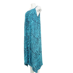 هاواي ، رايون الملونة المرأة الطباعة الرقمية طويلة زلة فستان لقضاء عطلة فستان طويل طويل طويل - Product Image 5