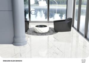 Carreaux de porcelaine modernes brillants de luxe, format 600x1200, grands carreaux pour sols et murs, pour projets résidentiels - Product Image 4
