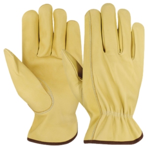 ถุงมือหนังแพะสำหรับขับรถ งานหนัก ทนทานต่อการเสียดสีและการฉีกขาด ป้องกันมือสำหรับงานอุตสาหกรรม ลดราคาพิเศษ - Product Image 1