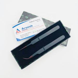 แหนบถอนขนตาเจสีโรสโกลด์อุปกรณ์ต่อคิ้วที่แยกออกจากกัน - Product Image 3