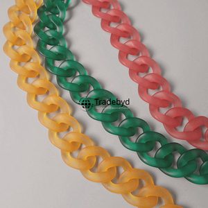 Collar de resina de diseño colorido hecho a mano, joyería de moda, accesorio ligero y duradero para mujeres y niñas Tradebyd - Product Image 6