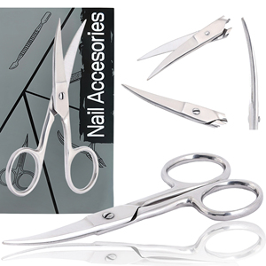 Ciseaux à cuticules extra fins et droits, ultra-affûtés, pour la coupe des ongles, qualité professionnelle, outil de précision pour les cuticules - Product Image 1