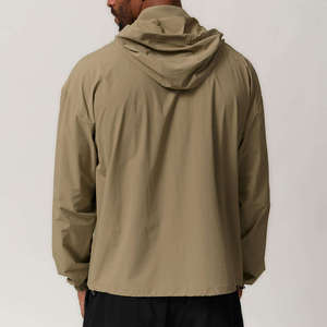 Chaqueta de Invierno Impermeable para Hombre, Color Sólido, Cuello Alto, Cierre de Cremallera, Estilo Casual, Peso Medio, Poliéster - Product Image 3