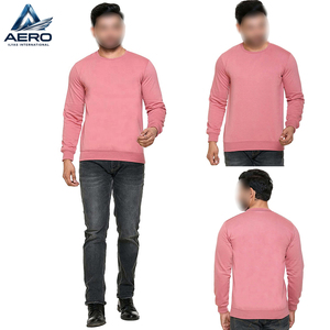 Wholesale Winter Warm <b>Men</b> Sweatshirt <b>Thick</b> Brushed <b>Fleece</b> Lining Custom Logo Plain Crewneck Long Sleeve Pullover Sweatshirts - Product Image 5