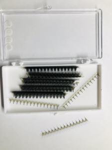 ขนตาปลอมคุณภาพสูง ยี่ห้อของคุณ แบบสำเร็จรูป 5D 6D ต่อขนตาแบบพัด  ฐานแหลม ให้ความหนาเต็มพิกัด - Product Image 4