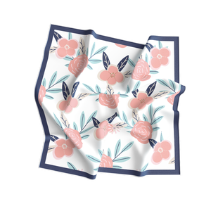 Daily Wear Adult <b>Silk</b> <b>Square</b> <b>Scarf</b> Women European American Digital Print Reversible Pattern Breathable All Seasons Accessory - Product Image 5