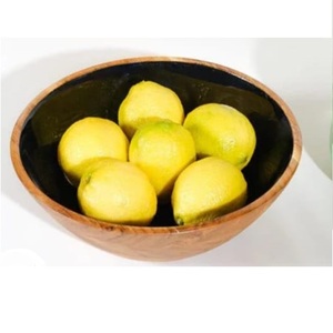 Novedad: Tazón de Madera para Servir, Tazón de Madera de Acacia con Diseño Esmaltado en el Interior, Tazón para Servir con Tapa - Product Image 5