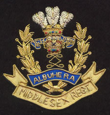 MIDDLESEX REGT Patch brodé en dentelle de haute qualité, à coudre, badge en tissu circulaire, design de luxe pour vêtement - Product Image 5