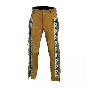<b>Top</b> Quality Low Price Suede Leather Pants <b>Fringe</b> Material Leather Comfortable And Simple Look Good Design Online Sale - Product Image 1