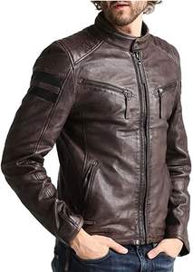 Nouvelle veste d'hiver grande taille personnalisée, style tendance, en cuir, pour la vente en ligne à prix abordable - Product Image 4