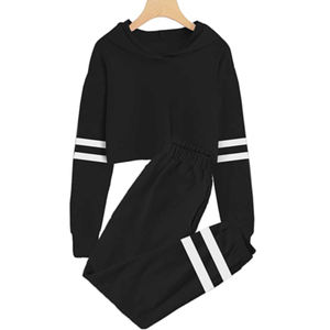 เสื้อครอปท็อปผ้าสแปนเด็กซ์/โพลีเอสเตอร์แบบมีฮู้ด แต่งกระดุมลูกไม้ สีพื้น ย้อมสีธรรมชาติ เป็นมิตรต่อสิ่งแวดล้อม สำหรับผู้หญิง ใส่คู่กับกางเกงยีนส์ เลกกิ้ง และกางเกงปาลาซโซ - Product Image 5