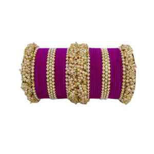 Ensemble de bracelets de mariage islamiques tendance en or massif Meenakari, finition polie, bijoux pour femmes - Product Image 4