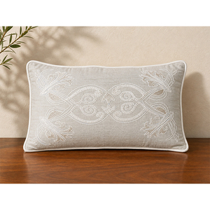 Luxury Embroidered Decorative <b>Cushion</b> <b>Cover</b> | Designer Throw Pillow <b>Cover</b> for Modern Home Decor - Product Image 1