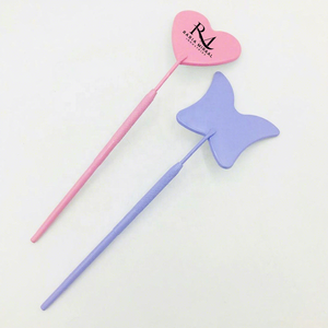Nouveau produit Miroir pour extensions de cils avec poignée diamantée en forme de cœur / papillon / rose pâle / violet avec revêtement en poudre - Product Image 6