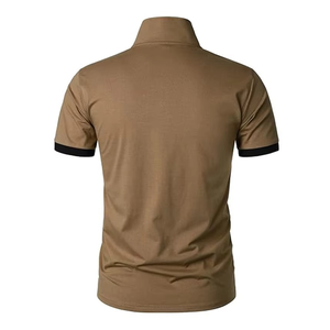 Polo neuf pour homme en coton, manches courtes, col classique, respirant, coupe ajustée, confortable, élégant, idéal pour l'été et le quotidien. - Product Image 2