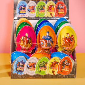 Funny Cartoon Egg-shaped Chocolate <b>Candy</b> and Toy Cars With a Mild Sweet Flavor Suitable for Children, Made in Vietnam - Product Image 3