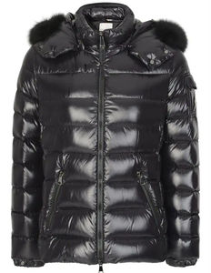 Men's <b>Black</b> Glossy Cotton Canvas Puffer Jacket <b>Hooded</b> Windproof Casual Winter <b>Coat</b> Regular Fit Zipper Closure <b>Fur</b> Trim Front - Product Image 3
