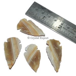 Vente en gros Pointes de flèche en agate de 2 à 2.50 pouces: Pointes de flèche Fournisseur: Khambhat Agate Arrowheads Exportateur - Product Image 5