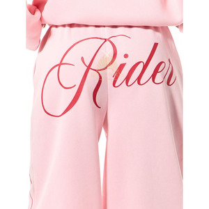 Pantalon de survêtement ample rose pâle de qualité supérieure, 100 % coton molletonné, imprimé sérigraphié, pour femme – Meilleure vente - Product Image 4