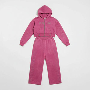 Ensemble de survêtement unisexe en coton 100% personnalisé, vêtements de sport pour hommes, sweat-shirt à capuche - Product Image 4