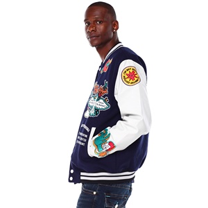 Chaquetas Varsity de Lana de Alta Calidad para Hombre 2024, Hechas a Medida, Elegantes, con Letras Bordadas, Resistentes al Viento, Reversibles, Impresas, Térmicas y de Secado Rápido - Product Image 3