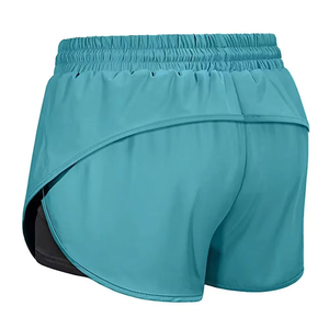 Shorts de course pour femmes, séchage rapide, légers, en polyester et élasthanne, pour la gym et l'entraînement, avec taille élastique et doublure intérieure, vêtements de sport - Product Image 3