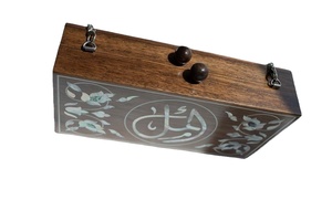 Bolso de Mano de Lujo Personalizable Hecho a Mano para Boda, Incrustaciones de Nácar, Alta Calidad, Cierre Abierto, Estilo Femenino, Cadenas Bordadas, Islámico - Product Image 4