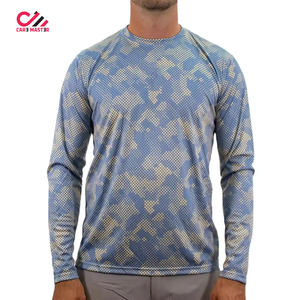 Camisas de Pesca de Moda, de Alta Calidad, 220 GSM, 100% Algodón, Cuello Redondo, Antibacterianas, de Secado Rápido, con Bolsillos Tipo Cargo y Botones - Product Image 3