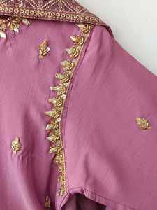 Elegante Salwar Kameez Estampado 2025 con Dupatta en Contraste - Vestido Tradicional Pakistaní - Product Image 5
