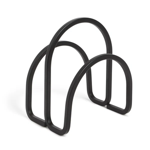 Porte-serviettes vertical en fil métallique bronze foncé, support de serviettes en papier, distributeur, caddy - Product Image 2