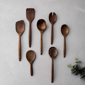 Juego de Cucharas de Cocina de Madera de Palisandro Hechas a Mano, Acabado Liso y Duradero, Resistentes al Calor, Ideales para Remover, Servir y Uso Diario en la Cocina del Hogar - Product Image 6