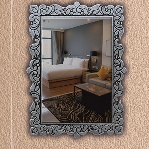 Add a touch of luxury to your space with this Antique <b>Mirror</b> Easy to Install and Maintain Art Decor - Product Image 5