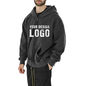Sweat à capuche décontracté d'hiver personnalisé pour homme, pull en polaire respirant, service OEM de marque privée en gros pour hommes - Product Image 3