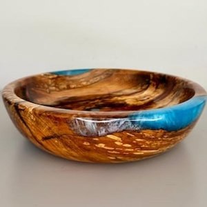 Handmade resin fruit bowl epoxy <b>decorative</b> bowl glossy finish modern <b>kitchen</b> decor centerpiece stylish gift <b>item</b> - Product Image 5