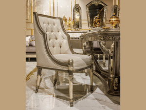 Ensemble de salle à manger de luxe en teck massif, 7 pièces, sculpté, style moderne du milieu du siècle, meubles pour hôtel, villa, manoir - Product Image 3