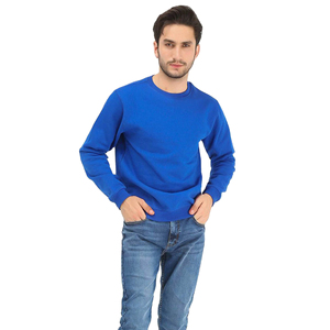 Men's Thick <b>Pullover</b> <b>Jumpers</b> O Neck Long Sleeves Sweatshirt Embroidery Logo Winter Fleece Designer Solid Pattern 100% Cotton - Product Image 1