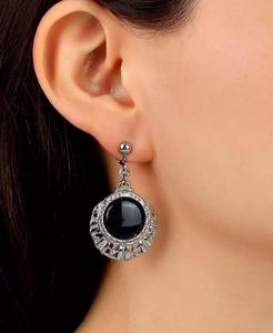 Orecchini a Clip in filigrana rotonda di vetro | 2028 - Product Image 3