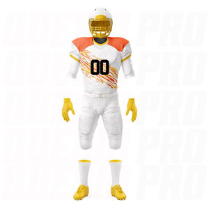 เสื้อฟุตบอลอเมริกันแบบซับลิเมชั่นสั่งทำพิเศษ ชุดทีมคุณภาพพรีเมียม อุปกรณ์นักกีฬาแบบปรับแต่งได้  ย้อมสีแบบซับลิเมชั่นเต็มตัว - Product Image 5