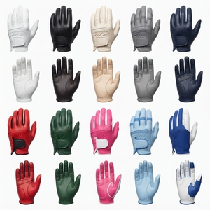 Guantes de golf de cuero genuino de primera calidad, totalmente blancos, antideslizantes, transpirables, unisex, para deportes. - Product Image 4