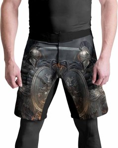 Pantalones Cortos de Lucha BJJ No-Gi Personalizados para Hombre, Ropa Deportiva Profesional para Grappling, Lucha Libre, Entrenamiento de MMA, Jiu Jitsu Brasileño - Product Image 2
