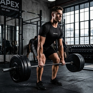 Camiseta de Compresión para Hombre, Negra, Manga Corta, Deportiva, para Gimnasio, Entrenamiento, Ropa Deportiva, Logotipo Personalizado, Fitness, Running, Ejercicio - Product Image 6
